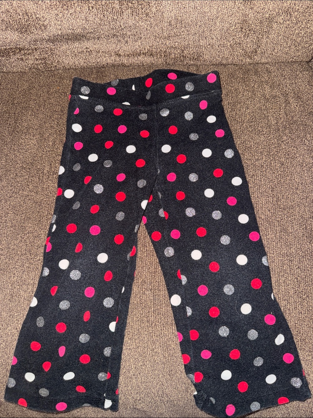 jumping beans Black Leggings with Pink, Red, White & Gray Polka Dots